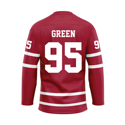 Alabama - NCAA Football : Anderson Green - Crimson Hockey Jersey