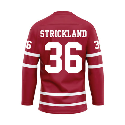 Alabama - Football Alumni : Chuck Strickland - Crimson Hockey Jersey