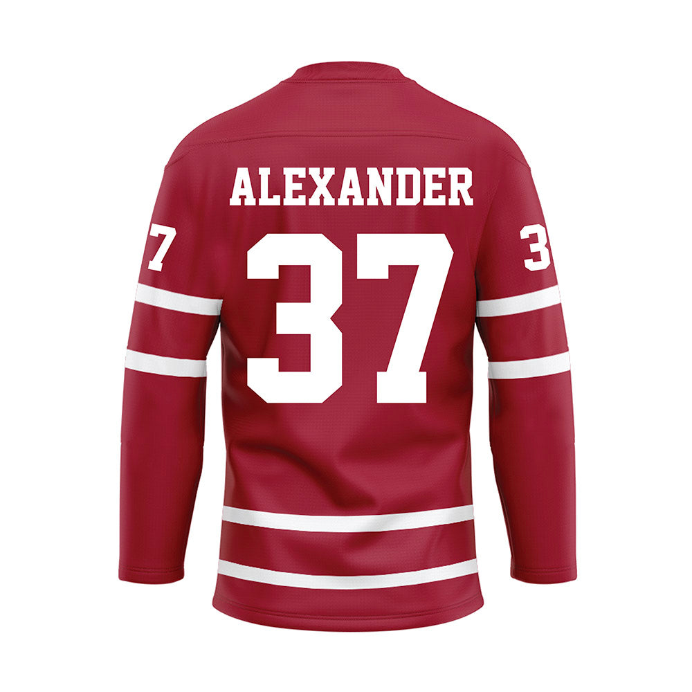 Alabama - Football Alumni : Shaun Alexander - Crimson Hockey Jersey