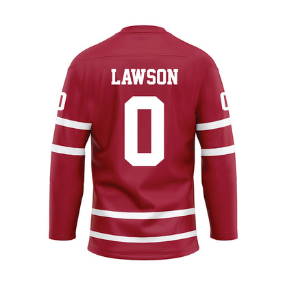 Alabama - NCAA Football : Deontae Lawson - Crimson Hockey Jersey