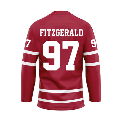 Alabama - Football Alumni : PJ Fitzgerald - Crimson Hockey Jersey