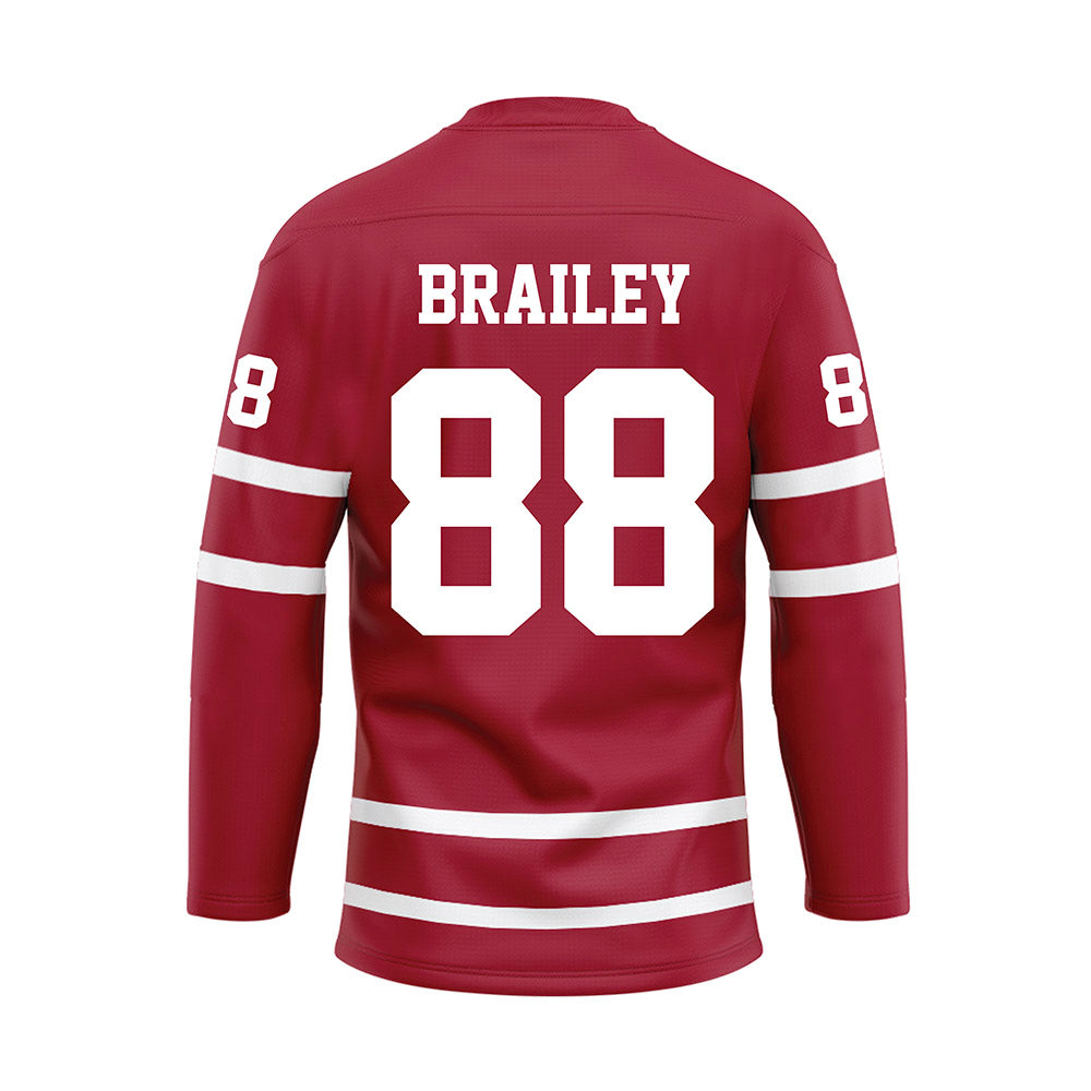 Alabama - NCAA Baseball : Beau Brailey - Crimson Hockey Jersey