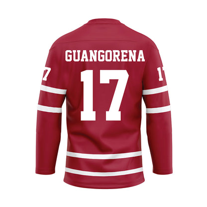 Alabama - NCAA Baseball : Kameron Guangorena - Crimson Hockey Jersey