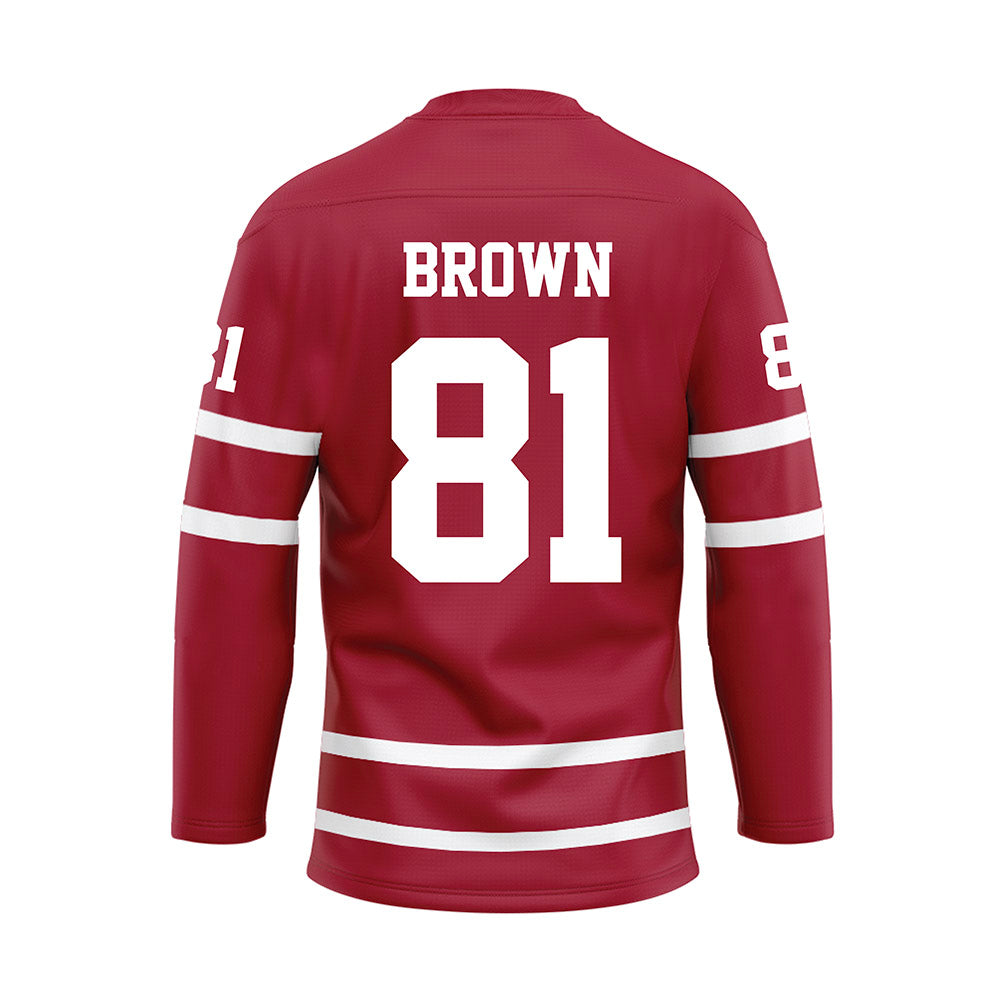 Alabama - Football Alumni : Keith Brown - Crimson Hockey Jersey