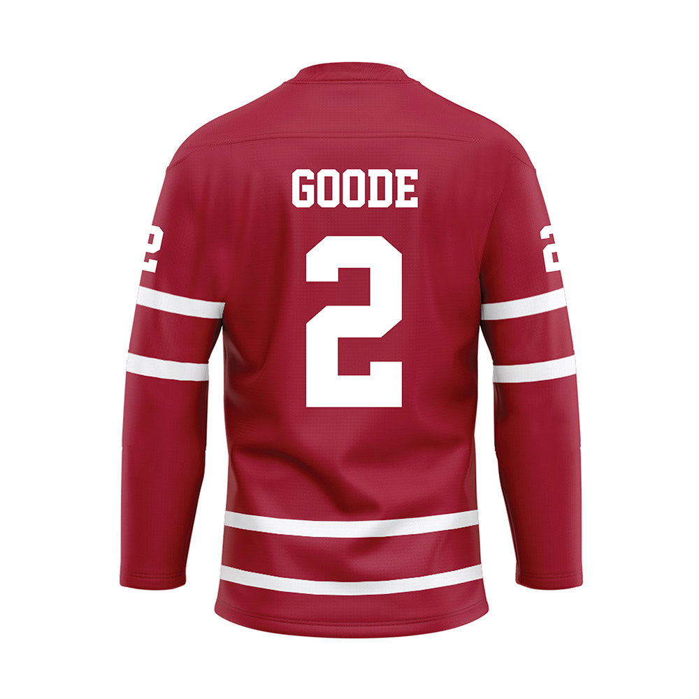 Alabama - Football Alumni : Pierre Goode - Crimson Hockey Jersey