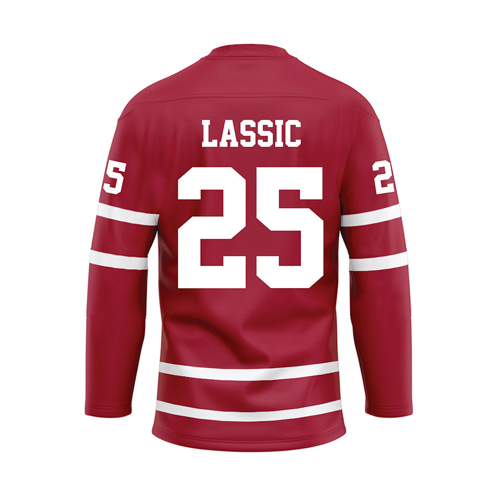 Alabama - Football Alumni : Derrick Lassic - Crimson Hockey Jersey