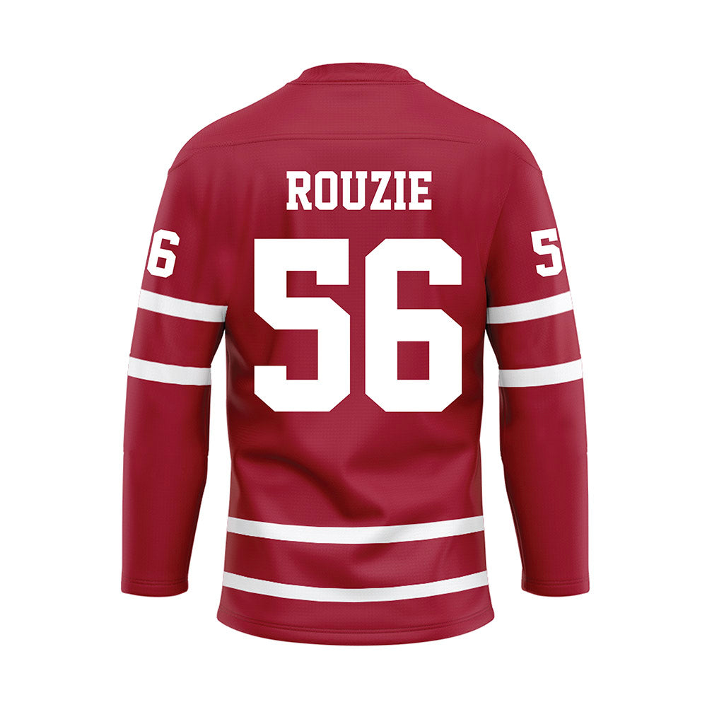 Alabama - Football Alumni : Jeff Rouzie - Crimson Hockey Jersey