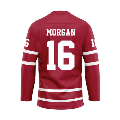 Alabama - NCAA Football : Red Morgan - Crimson Hockey Jersey