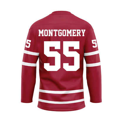 Alabama - NCAA Football : Roq Montgomery - Crimson Hockey Jersey