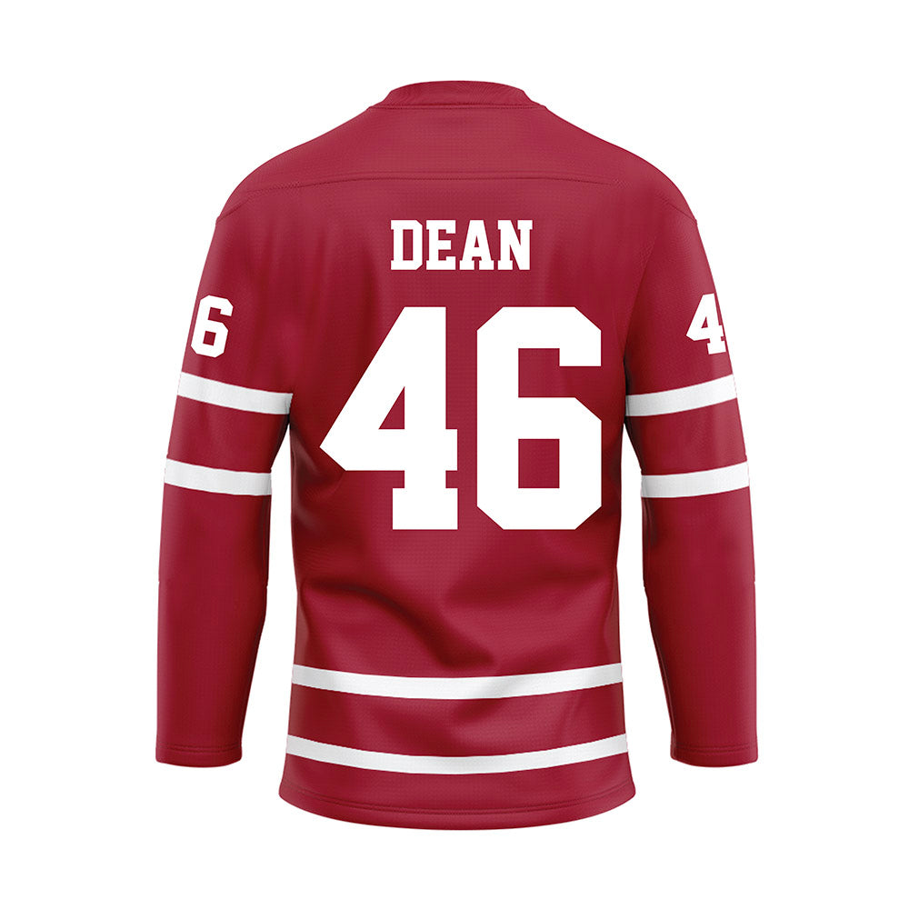 Alabama - Football Alumni : Steve Dean - Crimson Hockey Jersey