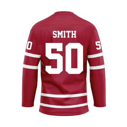 Alabama - NCAA Football : Tim Smith - Crimson Hockey Jersey