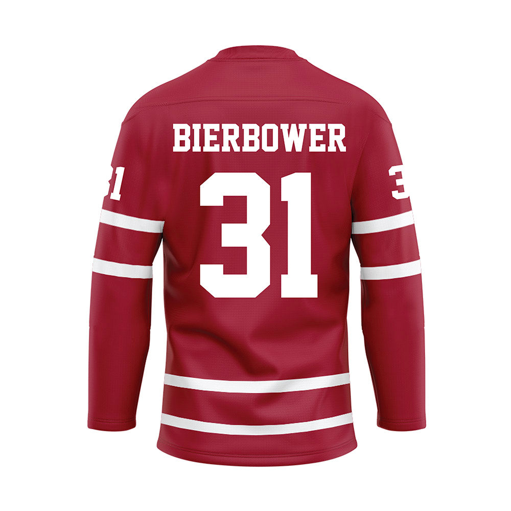 Alabama - Football Alumni : Jerrod Bierbower - Crimson Hockey Jersey