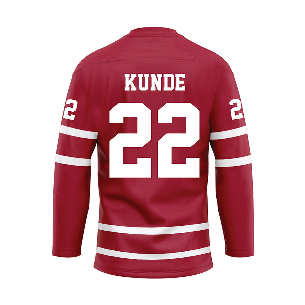 Alabama - NCAA Women's Soccer : Leah Kunde - Crimson Hockey Jersey