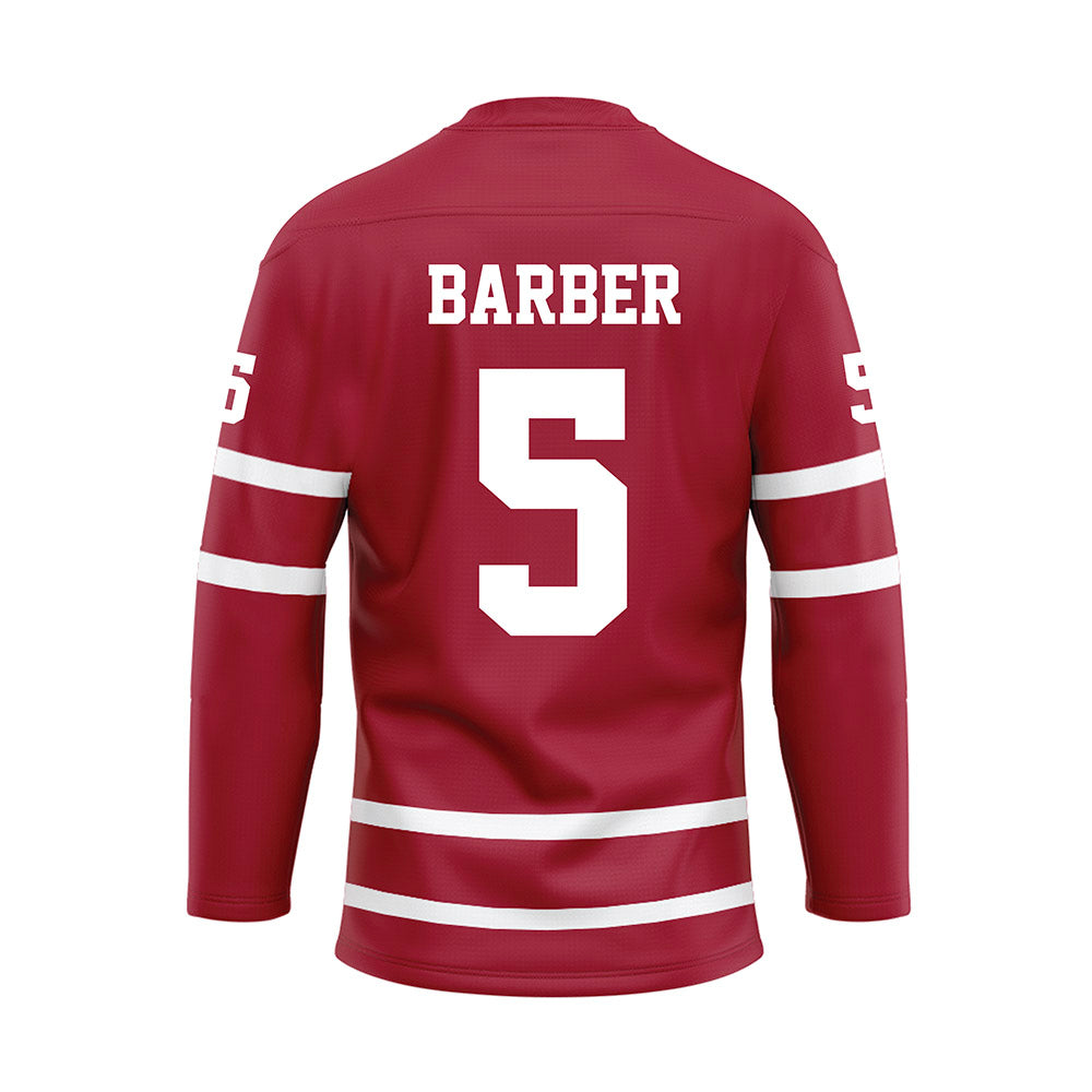 Alabama - Women's Basketball Alumni : Hannah Barber - Crimson Hockey Jersey