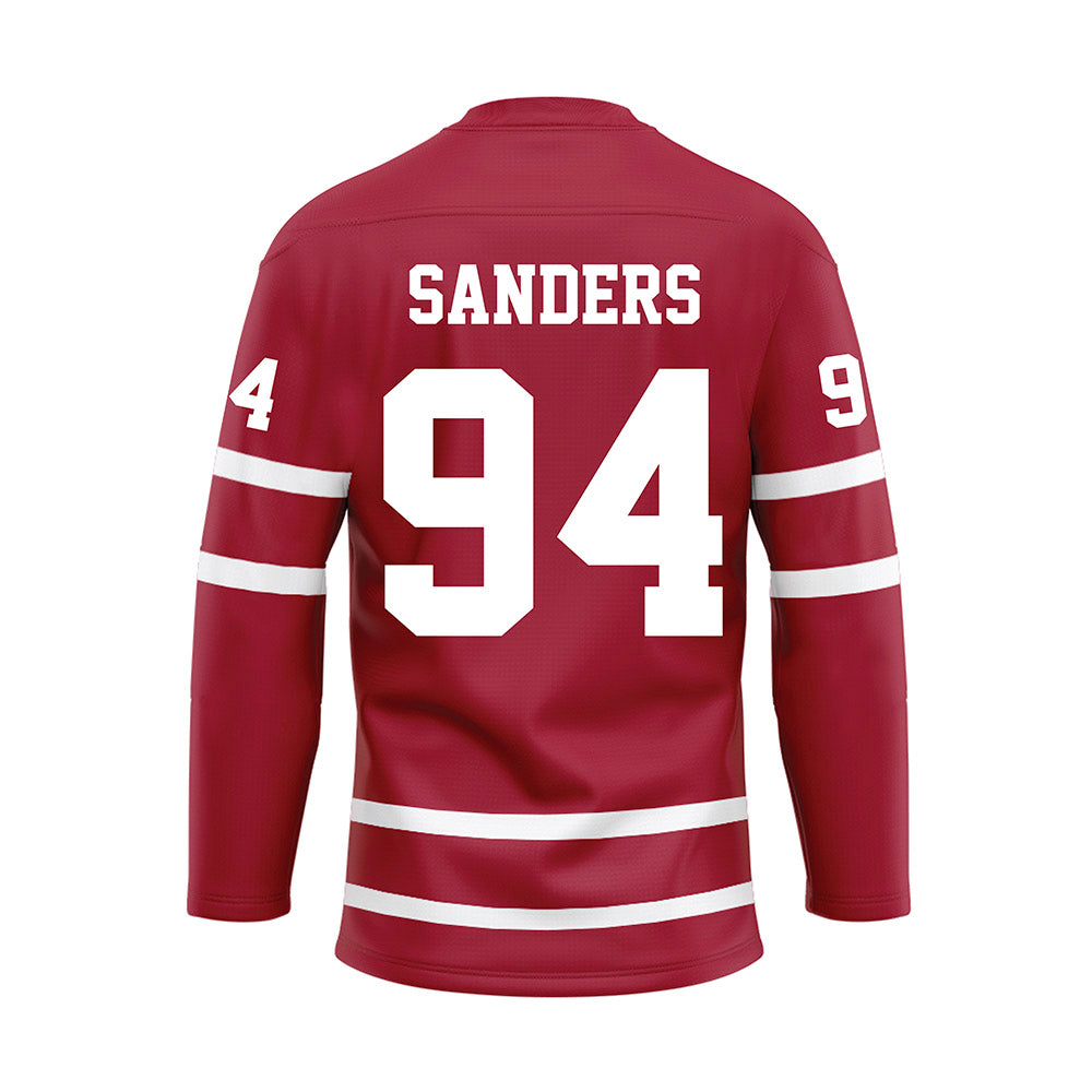 Alabama - Football Alumni : Derek Sanders - Crimson Hockey Jersey