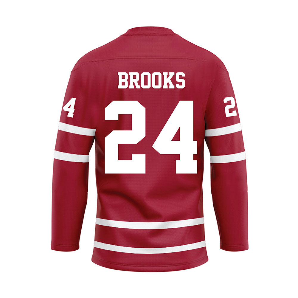 Alabama - NCAA Women's Basketball : Leah Brooks - Crimson Hockey Jersey