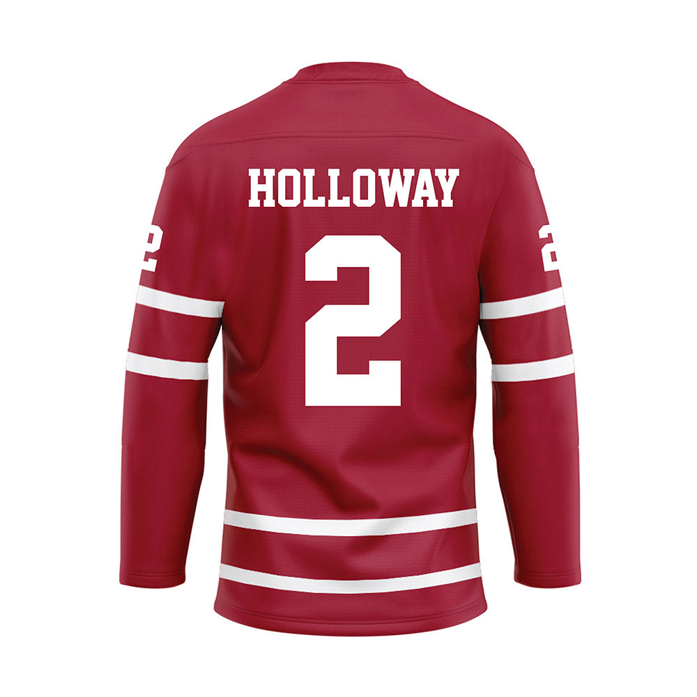 Alabama - NCAA Men's Basketball : Aden Holloway - Crimson Hockey Jersey