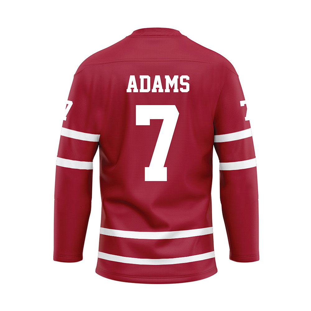 Alabama - NCAA Football : Cole Adams - Crimson Hockey Jersey