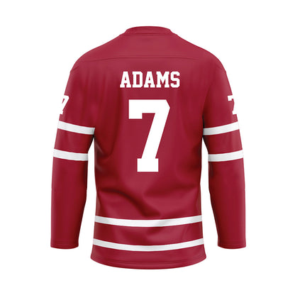 Alabama - NCAA Football : Cole Adams - Crimson Hockey Jersey