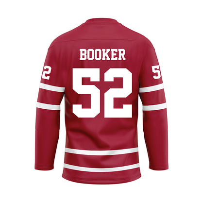 Alabama - NCAA Football : Tyler Booker - Crimson Hockey Jersey