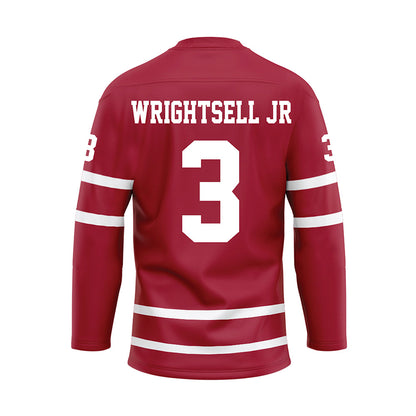 Alabama - NCAA Men's Basketball : Latrell Wrightsell Jr - Crimson Hockey Jersey-1