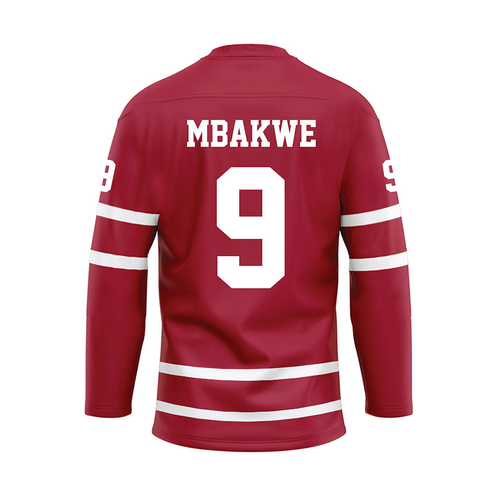 Alabama - NCAA Football : Jaylen Mbakwe - Crimson Hockey Jersey