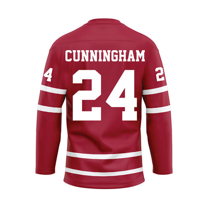 Alabama - NCAA Men's Basketball : Naas Cunningham - Crimson Hockey Jersey