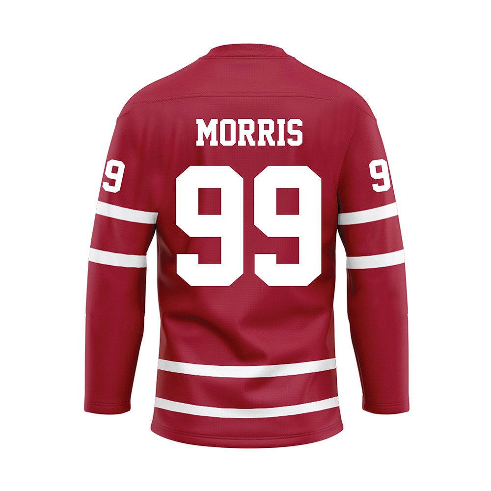 Alabama - NCAA Baseball : Austin Morris - Crimson Hockey Jersey