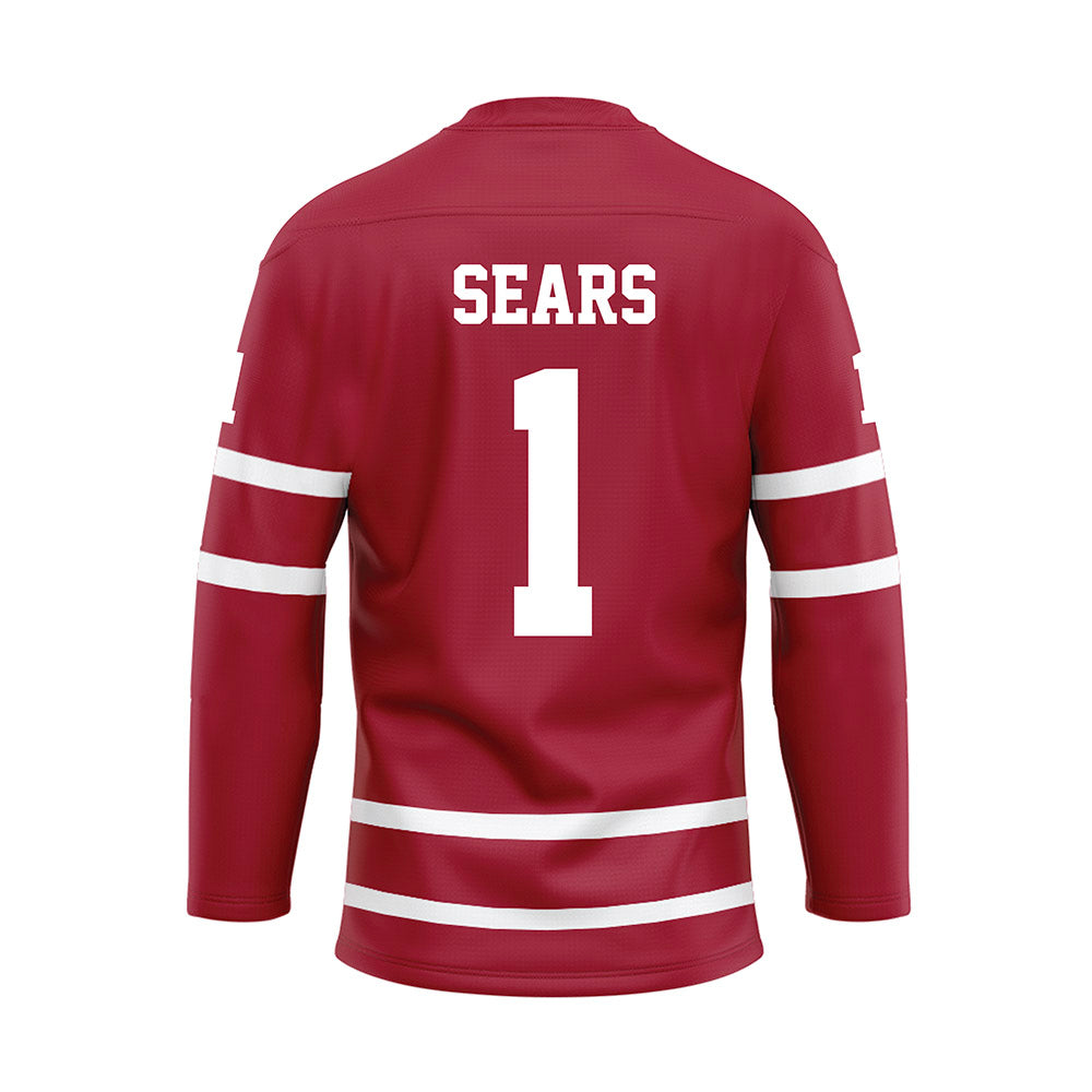 Alabama - NCAA Men's Basketball : Mark Sears - Crimson Hockey Jersey