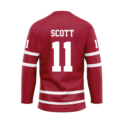 Alabama - NCAA Football : Rico Scott - Crimson Hockey Jersey