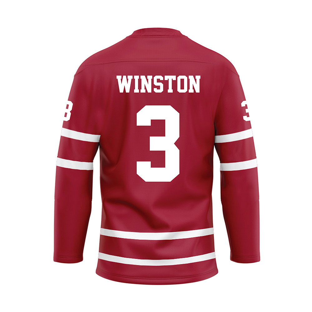 Alabama - Mens Basketball Alumni : Kennedy Winston - Crimson Hockey Jersey