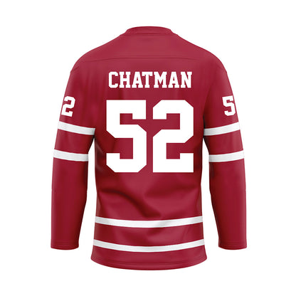 Alabama - NCAA Football : Braylon Chatman - Crimson Hockey Jersey-1