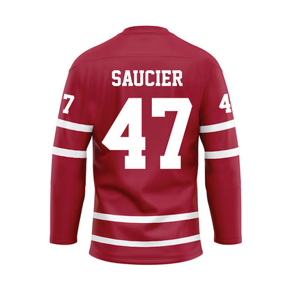 Alabama - Football Alumni : Robert Saucier - Crimson Hockey Jersey