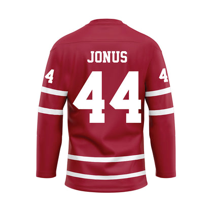 Alabama - Mens Basketball Alumni : Justin Jonus - Crimson Hockey Jersey