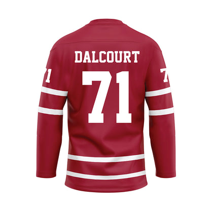 Alabama - Football Alumni : Darrian Dalcourt - Crimson Hockey Jersey