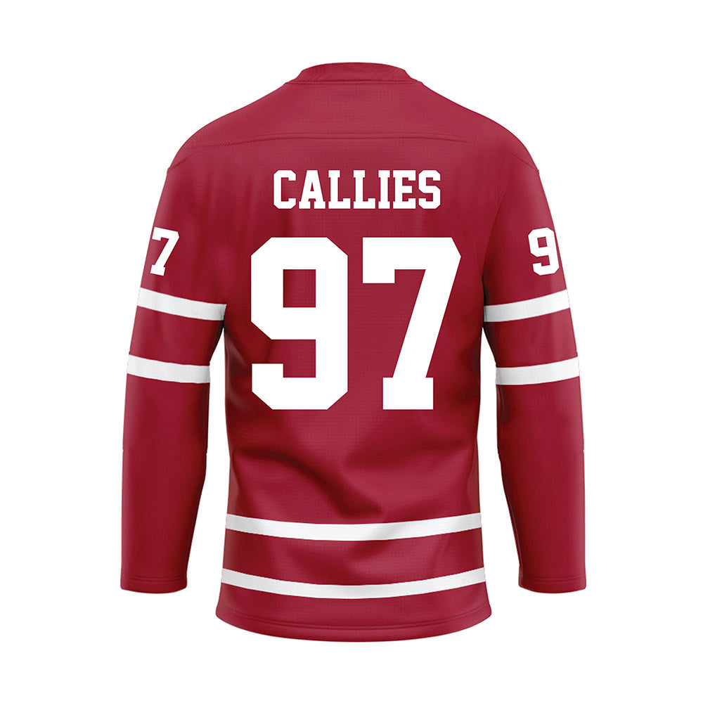 Alabama - Football Alumni : Kelly Callies - Crimson Hockey Jersey