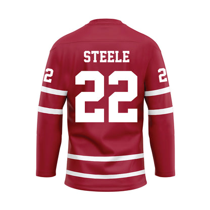 Alabama - Mens Basketball Alumni : Andrew Steele - Crimson Hockey Jersey