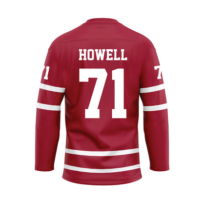 Alabama - NCAA Football : Jackson Howell - Crimson Hockey Jersey