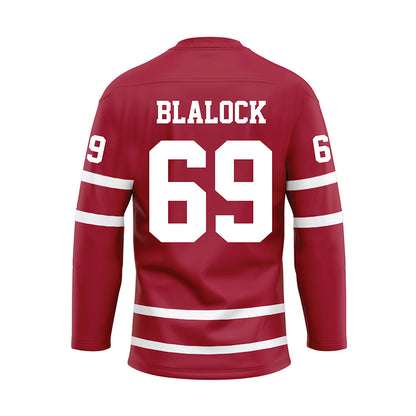 Alabama - Football Alumni : David Blalock - Crimson Hockey Jersey