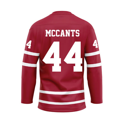 Alabama - NCAA Baseball : TJ McCants - Crimson Hockey Jersey