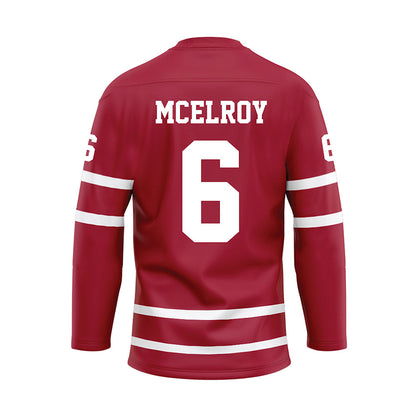 Alabama - Football Alumni : Alan McElroy - Crimson Hockey Jersey