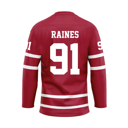 Alabama - Football Alumni : Mike Raines - Crimson Hockey Jersey