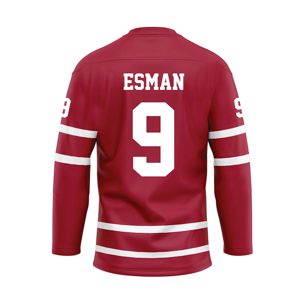 Alabama - Softball Alumni : Lauren Esman - Crimson Hockey Jersey