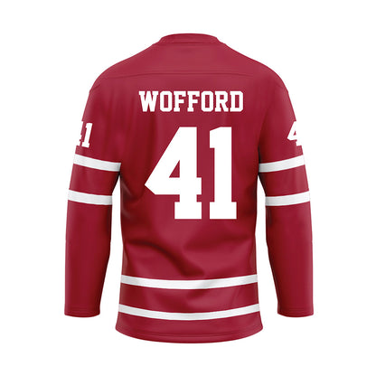 Alabama - Football Alumni : Curtis Wofford - Crimson Hockey Jersey