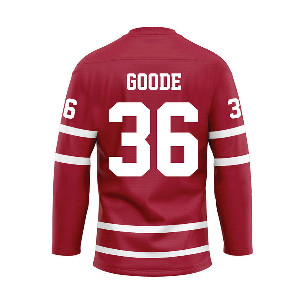 Alabama - Football Alumni : Chris Goode - Crimson Hockey Jersey