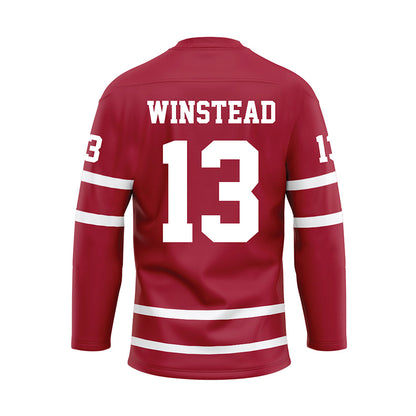 Alabama - NCAA Softball : Emily Winstead - Crimson Hockey Jersey