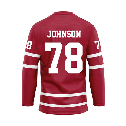 Alabama - Football Alumni : Mike Johnson - Crimson Hockey Jersey