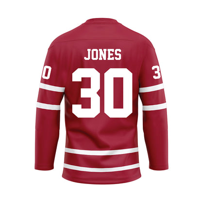 Alabama - NCAA Football : Cayden Jones - Crimson Hockey Jersey