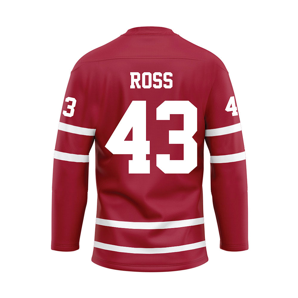 Alabama - NCAA Football : Jayshawn Ross - Crimson Hockey Jersey