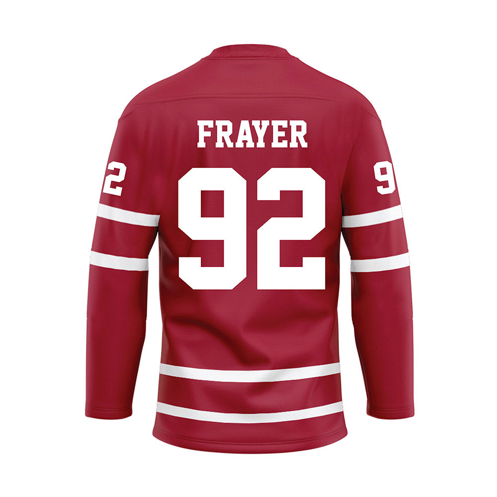 Alabama - Football Alumni : Patrick Frayer - Crimson Hockey Jersey